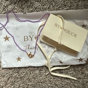 ByNouck choker lavender beads